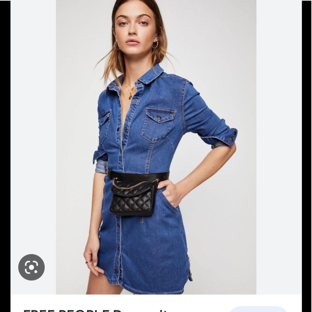 EUC Free People Denim Dress sz S